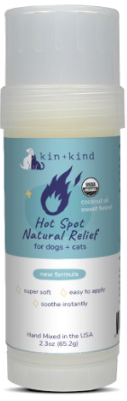 Kin+Kind Hot Spot Relief Stick 2.3oz by Pet Food Warehouse