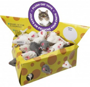 Faux Fur Bead-Face Rattle Mice Cat Toy by Pet Food Warehouse