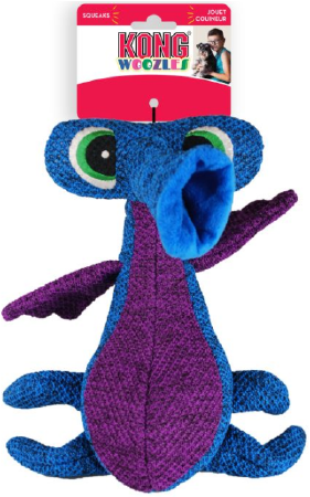 Kong RWZ21 Medium Woozles Blue Dog Toy by Pet Food Warehouse