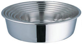 Indipets 3 quart Heavy Stainless Steel Dog Dish by Pet Food Warehouse