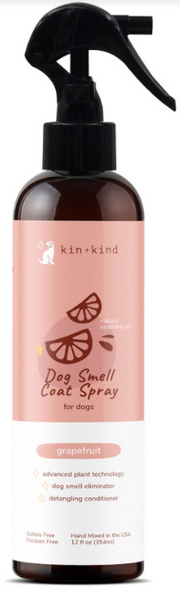 Kin+Kind Grapefruit Dog Smell Coat Spray 12oz by Pet Food Warehouse