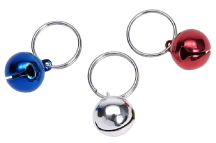 Coastal Round Blue White Red Cat Bell 1/2" 3PK by Pet Food Warehouse