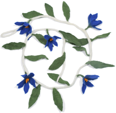 Dharma Dog Karma Cat Wool Pointsettia Blue by Pet Food Warehouse