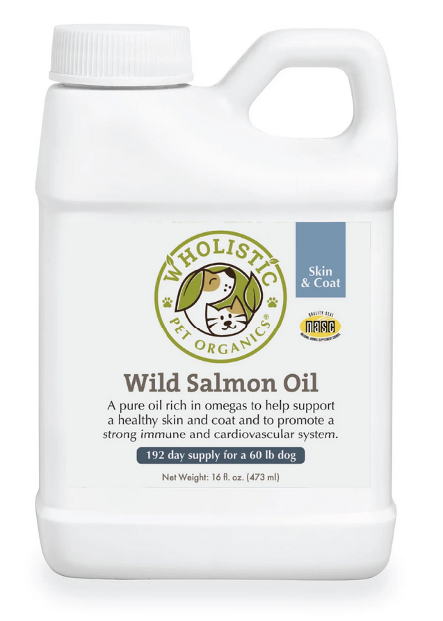 16oz. Wholistic Pet Organics Salmon Oil Pump by Pet Food Warehouse