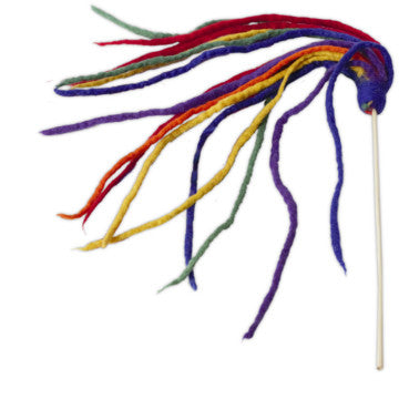 Dharma Dog Karma Cat Multi Strand Teaser Rainbow Cat Toy by Pet Food Warehouse