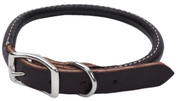 Coastal Round Latigo Leather Dog Collar 5/8 16" by Pet Food Warehouse