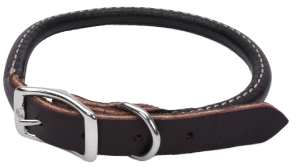 Coastal Round Latigo Leather Dog Collar 5/8 16" by Pet Food Warehouse