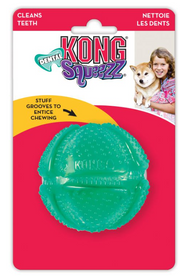 Kong PST21 Squeezz Dental Ball Medium Dog Toy by Pet Food Warehouse