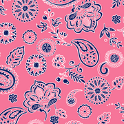 Bandana Floral Paisley Pink by Pet Food Warehouse