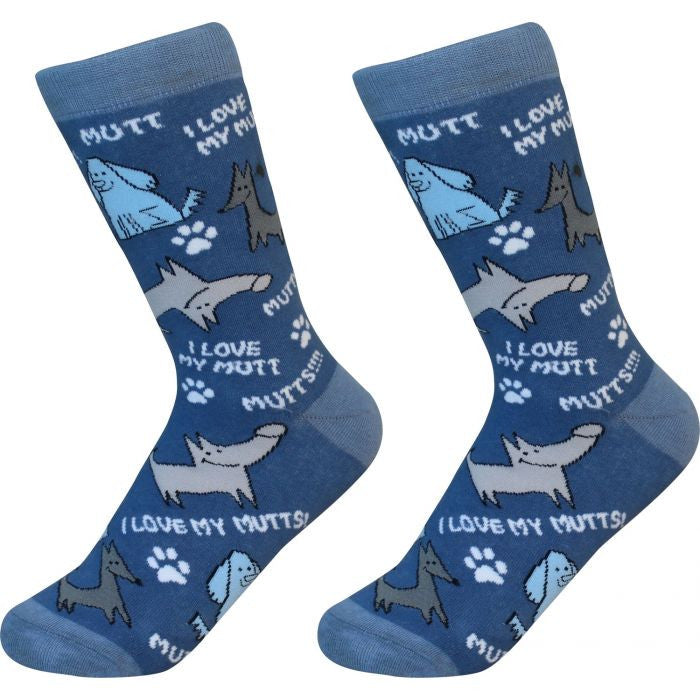 Socks I Love My Mutt by Pet Food Warehouse