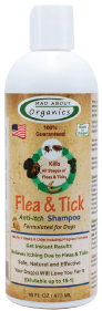Mad About Organics Flea & Tick Shampoo 16oz by Pet Food Warehouse