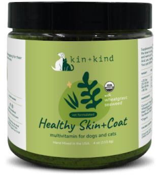 Kin+Kind VitaBoost Healthy Skin+Coat Supplement 8oz by Pet Food Warehouse