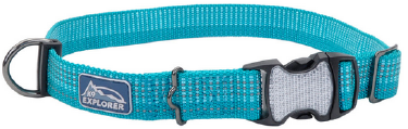 Coastal K9 Bright Reflective Collar Ocean 5/8 10-14 by Pet Food Warehouse