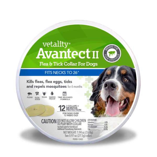 Vetality Avantect II Flea & Tick Collar Up To 26" by Pet Food Warehouse