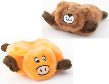 Zippy Paws Squeakie Pads Bear & Moose Dog Toy by Pet Food Warehouse