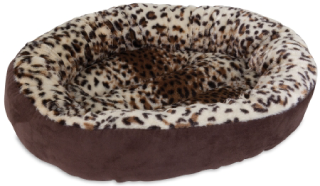 Doskocil 18" Round Nesting Print Dog Bed by Pet Food Warehouse