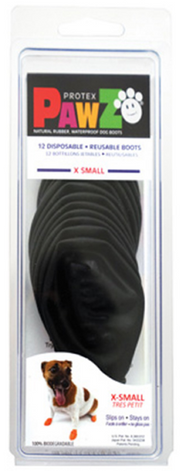 Pawz Dog Boots Black Extra Small by Pet Food Warehouse