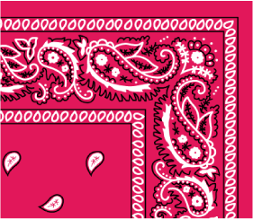 Bandana Paisley Hot Pink by Pet Food Warehouse