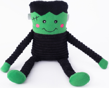 Zippy Paws Halloween Crinkle Frankenstein's Monster by Pet Food Warehouse