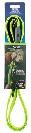 NightDog Rechargeable LED Lime Green Leash by Pet Food Warehouse