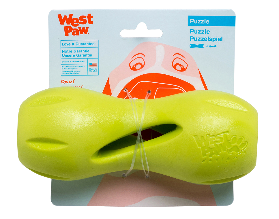 West Paw QwizDog Toy Green Large by Pet Food Warehouse