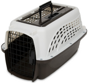 Doskocil 19" Two Door White & Coffee Kennel by Pet Food Warehouse