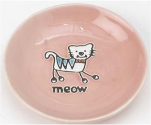 Petrageous 5" Pink Saucer Cat Dish by Pet Food Warehouse