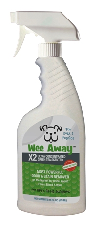 Wee Away X2 Ultra Concentrated Green Tea Stain & Odor Remover Dog 16oz by Pet Food Warehouse