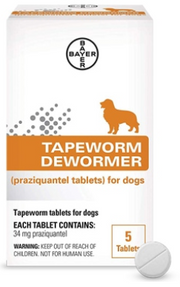 5 Tab Dog Tapeworm Dewormer by Pet Food Warehouse