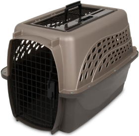Doskocil 24" Two Door Tan & Coffee Kennel by Pet Food Warehouse