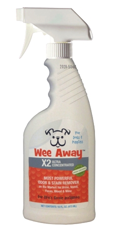Wee Away X2 Ultra Concentrated Dog Stain & Odor Remover 16oz by Pet Food Warehouse