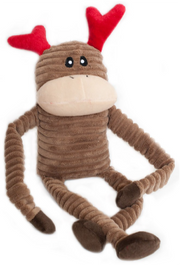Zippy Paws Small Crinkle Reindeer Holiday Dog Toy by Pet Food Warehouse