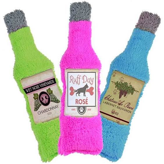 Cycle Dog USA Made BrewGear Assorted Wine Bottle Dog Toy by Pet Food Warehouse