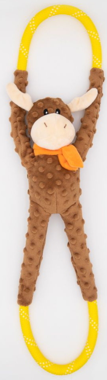Zippy Paws RopeTugz Moose by Pet Food Warehouse