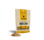 Vital Essentials Freeze-Dried Cat Treat Duck Liver .9oz by Pet Food Warehouse