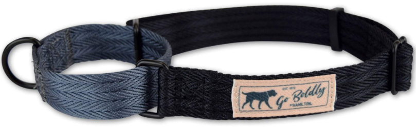 Hamilton Martingale Collar Canteen Black & Granit 1 18-26" by Pet Food Warehouse