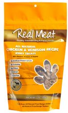 Real Meat Chicken & Venision Dog Treat 12oz by Pet Food Warehouse