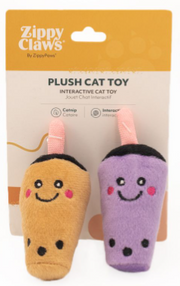 ZippyClaws Nomnomz Milk & Tea Cat Toy by Pet Food Warehouse