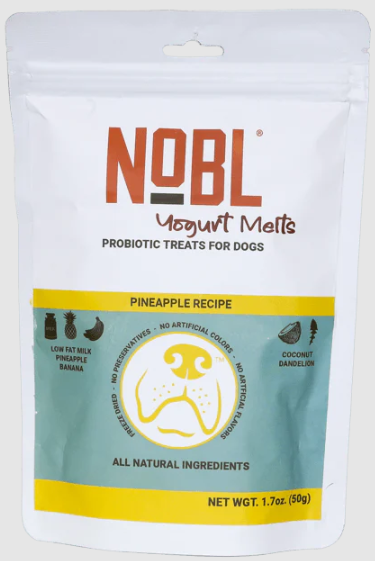 NOBL Yogurt Probiotic Melt with Pineapple 1.23oz by Pet Food Warehouse