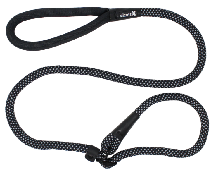 Alcott Slip Lead Medium Black by Pet Food Warehouse