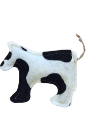 Doggie Styles Catnip Felt Cow Cat Toy by Pet Food Warehouse