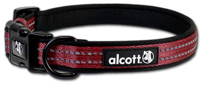 Alcott Adventure Collar Red 5/8" 10-14" by Pet Food Warehouse