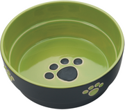 Ethical Spot Fresco Stoneware Dish Green Dog 5" by Pet Food Warehouse