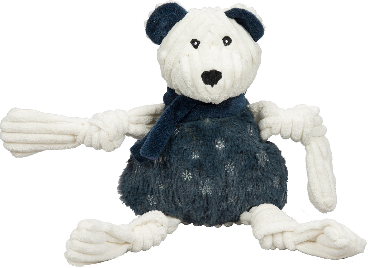 Huggle Hound Hannukah Celebration Bear Knottie Small by Pet Food Warehouse