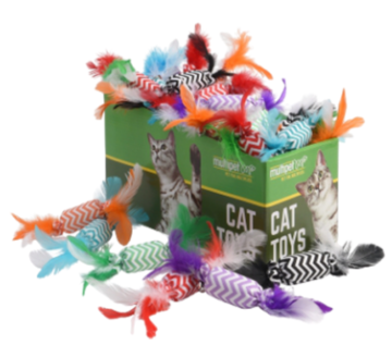 Multipet Candy Crackle w/ Feathers Assorted Colors by Pet Food Warehouse