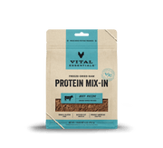 Vital Essentials Raw Protein Mix-In Beef Recipe Ground Topper for Dogs 6oz by Pet Food Warehouse