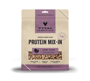 Vital Essentials Raw Protein Mix-In Turkey Recipe Mini Nibs Topper for Dogs 18oz by Pet Food Warehouse