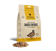 Vital Essentials Freeze-Dried Raw Entree Dog Food Mini Nibs Duck 14oz by Pet Food Warehouse