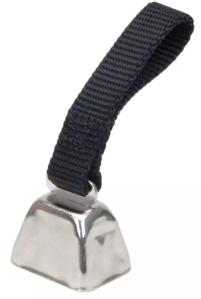 Water & Woods Nickel Cow Bell for Dogs Black Small by Pet Food Warehouse