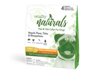 Vetality Naturals Flea & Tick Collar Small-Med Dogs fits neck up to 23" 4 month by Pet Food Warehouse